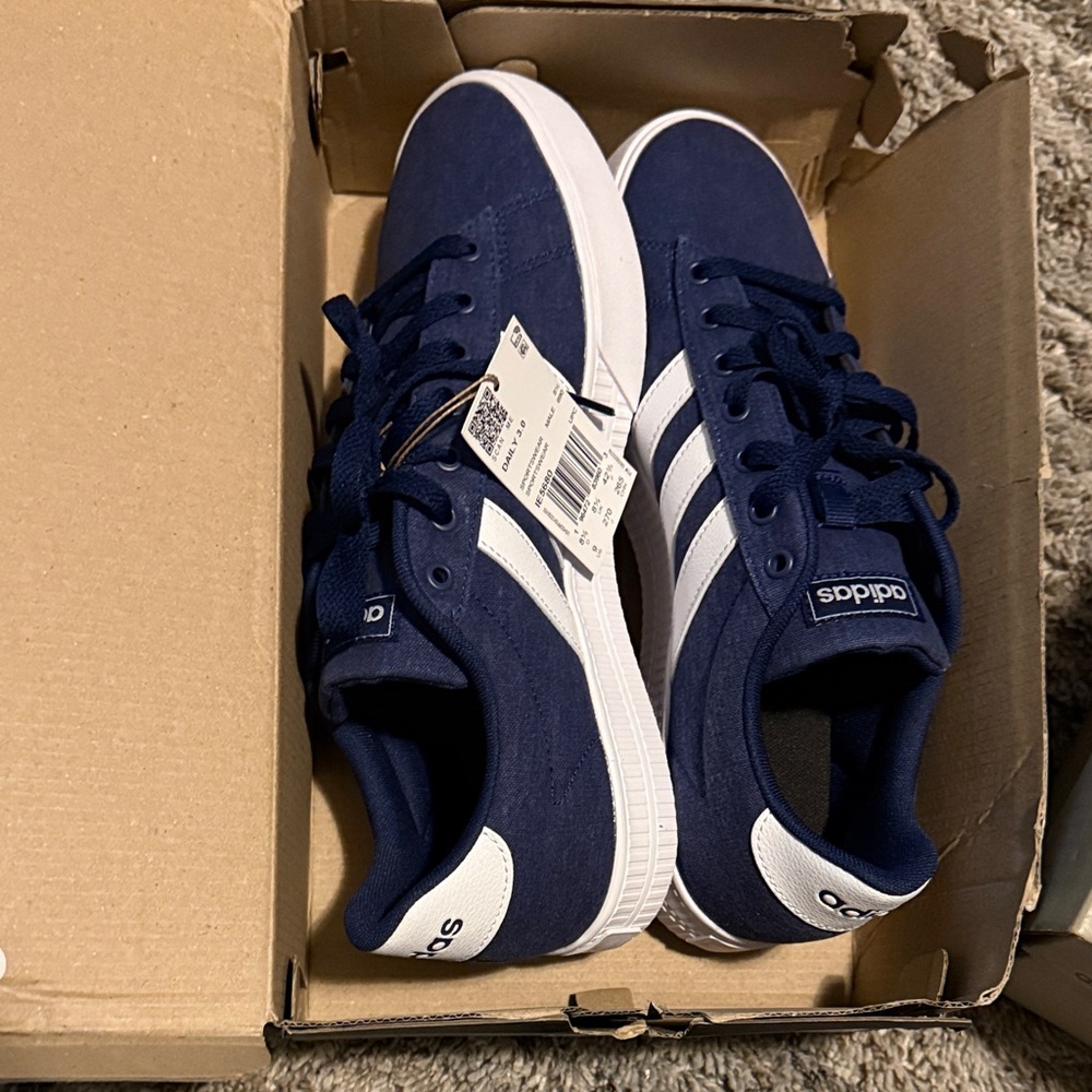 Adidas Dark Blue sneakers with White Accents